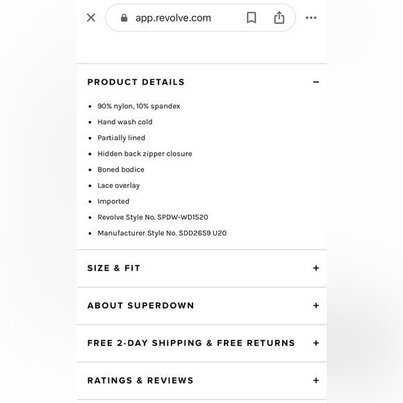 NEW Revolve Corset Bustier Boning Superdown “Vivian” Sleeveless Lace Dress Small - Picture 7 of 11